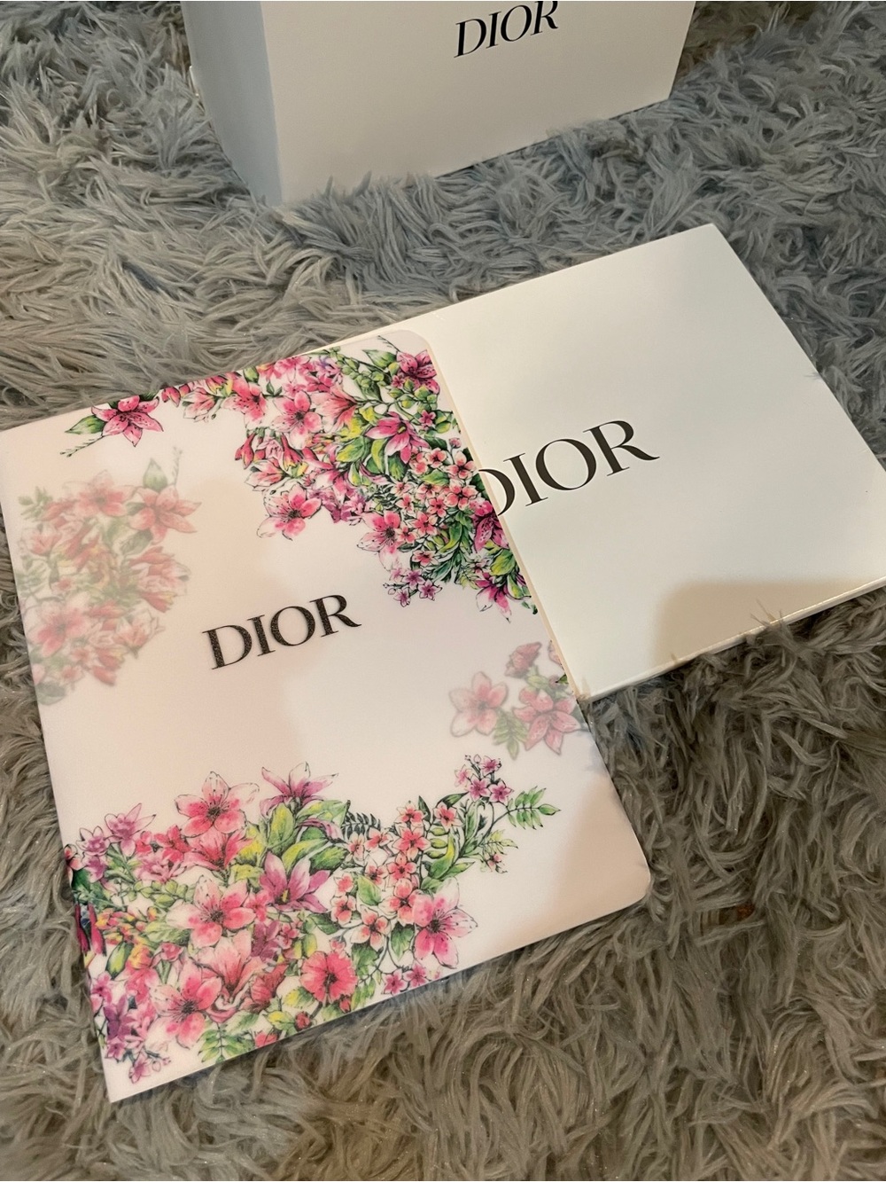 Dior Floral notebook- White, Pink & Green
